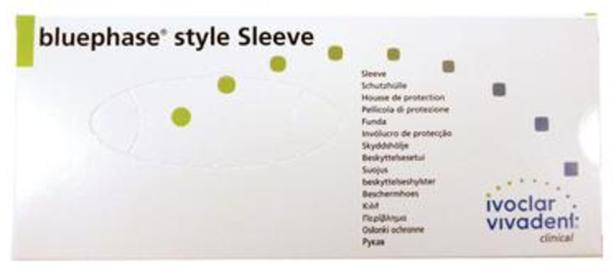 Ivoclar Vivadent 636239 Bluephase Style Sheaths Curing Light Barrier Sleeves 50/Bx Ivoclar Vivadent 636239 Bluephase Style Sheaths Curing Light Barrier Sleeves 50/Bx